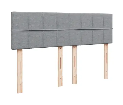 Kontinentaalvoodi Madratsiga, Helehall, 160X200 cm Kangas