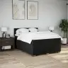 Atsperu Gulta Ar Matraci, Melns, 160X200 Cm, Audums Vidaxl