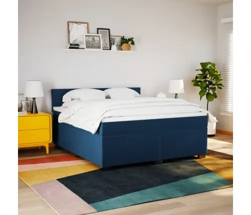 Kontinentaalvoodi Madratsiga, Sinine, 180X200 cm Kangas