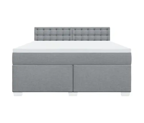 Kontinentaalvoodi Madratsiga, Helehall, 180X200 cm Kangas