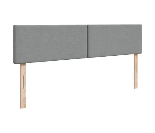 Lova Su Spyruoklėmis Ir Čiužiniu, Pilka, 200X200cm Audinys