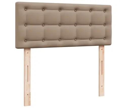 Kontinentaalvoodi Madratsiga, Cappuccino, 80X200 cm Kunstnahk