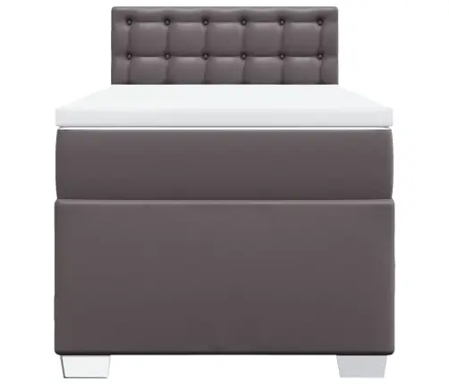 Kontinentaalvoodi Madratsiga, Hall, 90X190 cm Kunstnahk