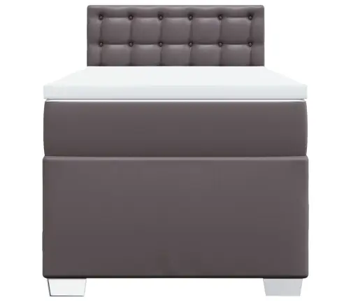 Kontinentaalvoodi Madratsiga, Hall, 90X200 cm Kunstnahk