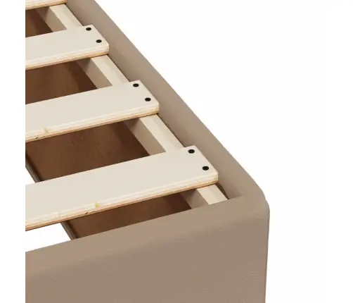 Atsperu Gulta Ar Matraci, Kapučīno, 160X200 Cm, Mākslīgā Āda Vidaxl Atsperu Gulta Ar Matraci, Kapučīno, 160X200 Cm, Mākslīgā Āda Vidaxl