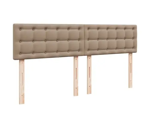 Atsperu Gulta Ar Matraci, Kapučīno, 180X200 Cm, Mākslīgā Āda Vidaxl