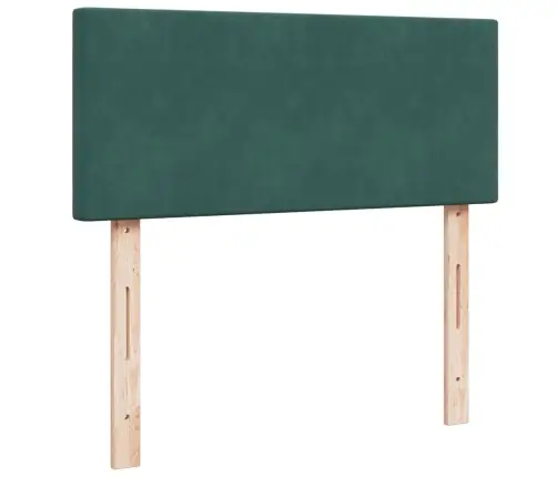 Lova Su Spyruoklėmis Ir Čiužiniu, Žalia, 120X190cm Aksomas