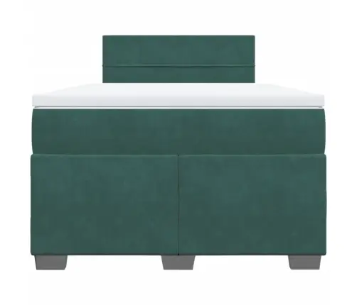 Kontinentaalvoodi Madratsiga, Tumeroheline, 120 X 190 cm Samet