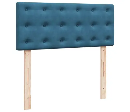 Kontinentaalvoodi Madratsiga, Tumesinine, 120 X 190 cm Samet