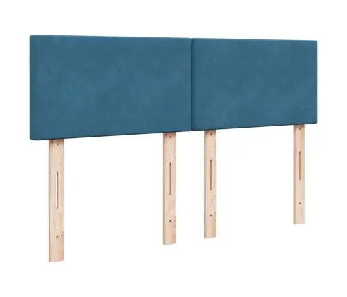 Kontinentaalvoodi Madratsiga, Sinine, 160 X 200 cm Samet