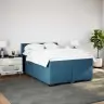 Kontinentaalvoodi Madratsiga, Sinine, 160 X 200 cm Samet