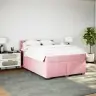 Kontinentaalvoodi Madratsiga, Roosa, 160X200 cm Samet