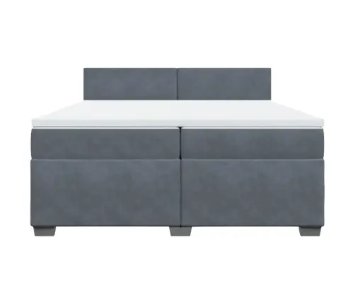 Kontinentaalvoodi Madratsiga, Tumehall, 200X200 cm Samet