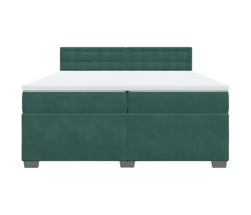 Kontinentaalvoodi Madratsiga, Tumeroheline, 200X200 cm Samet Kontinentaalvoodi Madratsiga, Tumeroheline, 200X200 cm Samet