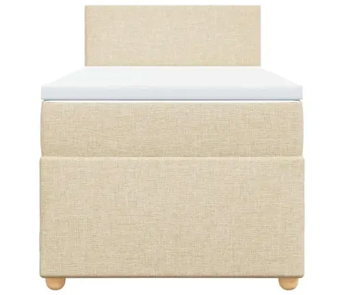 Kontinentaalvoodi Madratsiga, Kreemjas, 80X200 cm Kangas