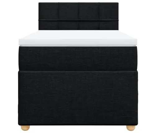 Kontinentaalvoodi Madratsiga, Must, 80X200 cm Kangas