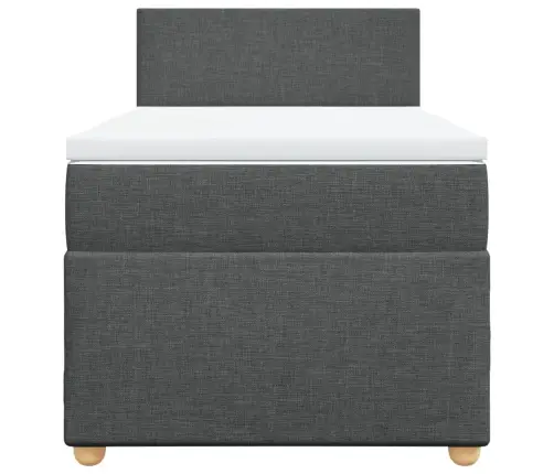 Kontinentaalvoodi Madratsiga, Tumehall, 90X200 cm Kangas