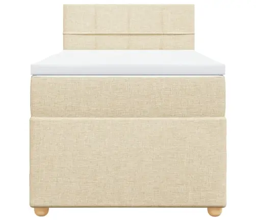 Kontinentaalvoodi Madratsiga, Kreemjas, 90X200 cm Kangas