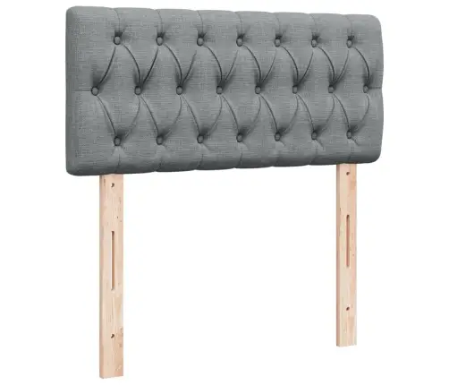 Kontinentaalvoodi Madratsiga, Helehall, 90X200 cm Kangas