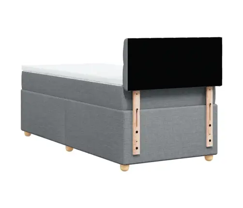 Kontinentaalvoodi Madratsiga, Helehall, 100X200 cm Kangas