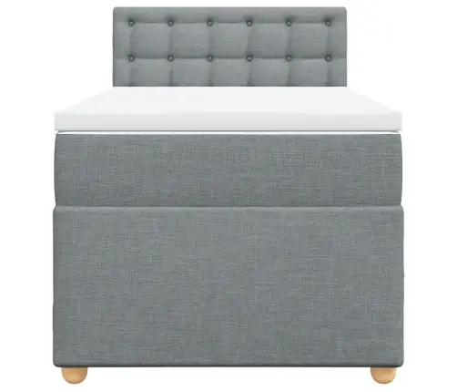 Kontinentaalvoodi Madratsiga, Helehall, 100X200 cm Kangas