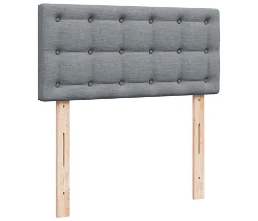 Kontinentaalvoodi Madratsiga, Helehall, 100X200 cm Kangas