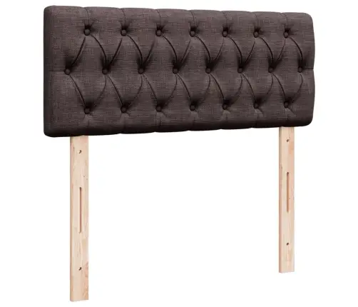 Lova Su Spyruoklėmis Ir Čiužiniu, Ruda, 120X190cm Audinys