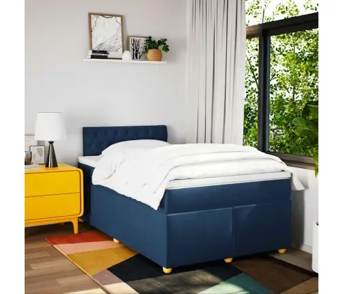 Kontinentaalvoodi Madratsiga, Sinine, 120 X 190 cm Kangas