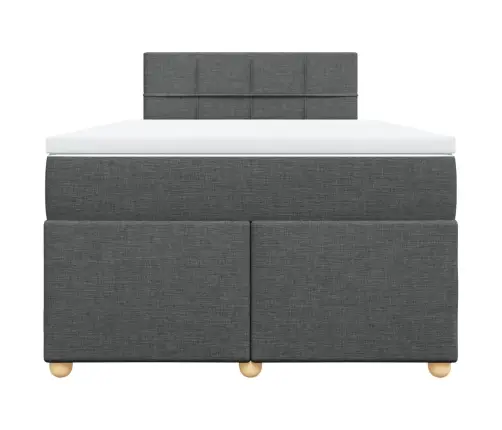 Kontinentaalvoodi Madratsiga, Tumehall, 120X200 cm Kangas