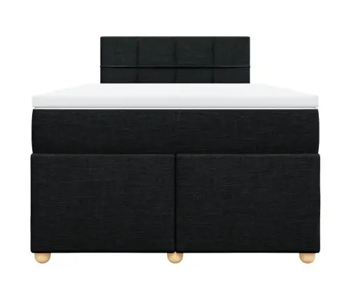 Kontinentaalvoodi Madratsiga, Must, 120X200 cm Kangas