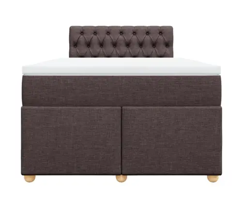 Kontinentaalvoodi Madratsiga, Tumepruun, 120X200 cm Kangas