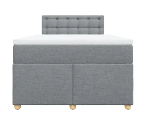 Kontinentaalvoodi Madratsiga, Helehall, 120X200 cm Kangas