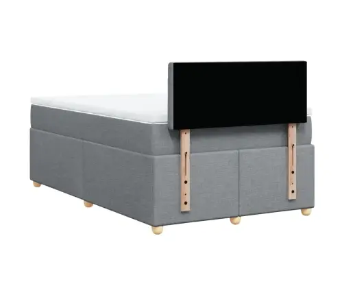 Kontinentaalvoodi Madratsiga, Helehall, 120X200 cm Kangas