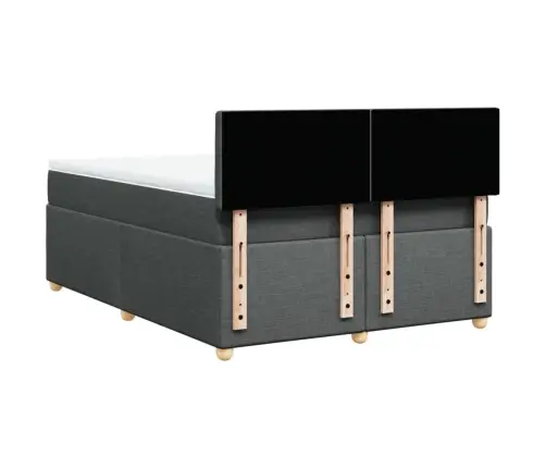 Kontinentaalvoodi Madratsiga, Tumehall, 140X200 cm Kangas