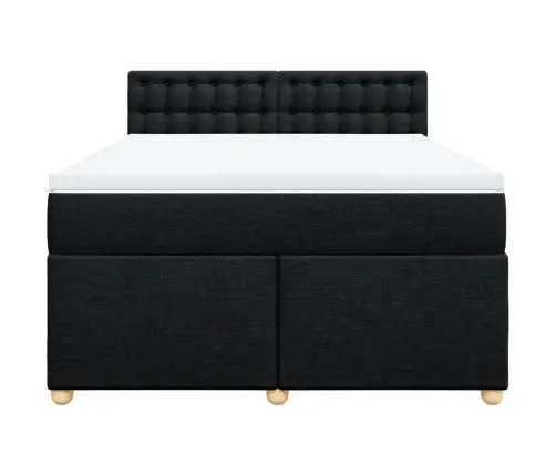 Kontinentaalvoodi Madratsiga, Must, 140X200 cm Kangas