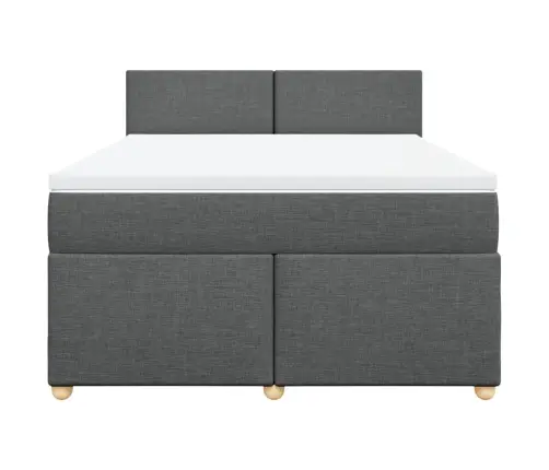 Kontinentaalvoodi Madratsiga, Tumehall, 160X200 cm Kangas