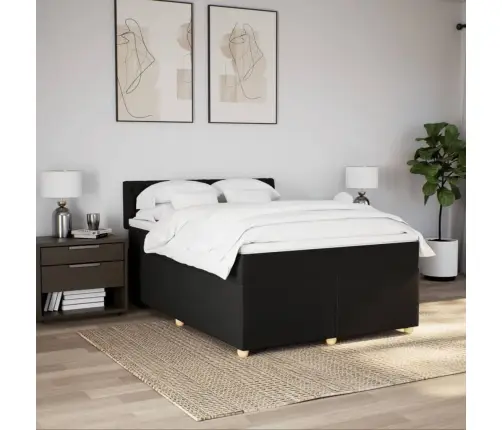 Kontinentaalvoodi Madratsiga, Must, 160X200 cm Kangas