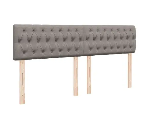 Lova Su Spyruoklėmis Ir Čiužiniu, Taupe, 180X200 cm Audinys