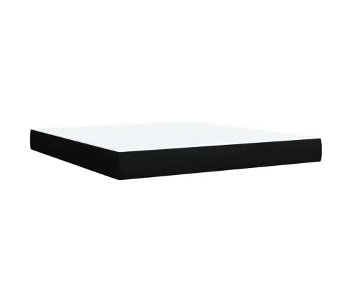 Atsperu Gulta Ar Matraci, Melns, 180X200 Cm, Audums Vidaxl Atsperu Gulta Ar Matraci, Melns, 180X200 Cm, Audums Vidaxl