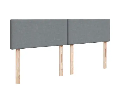 Lova Su Spyruoklėmis Ir Čiužiniu, Pilka, 200X200cm Audinys