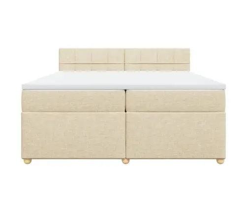 Kontinentaalvoodi Madratsiga, Kreemjas, 200X200 cm Kangas