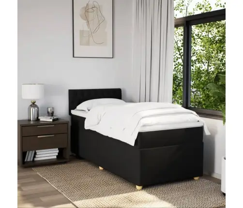 Kontinentaalvoodi Koos Madratsiga, Must, Kangas