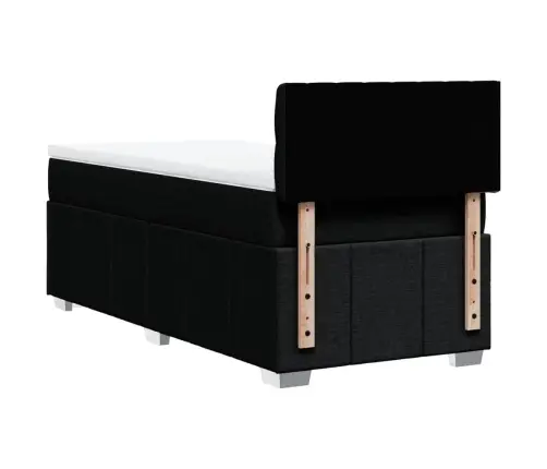 Kontinentaalvoodi Madratsiga, Must, 90X190 cm Kangas