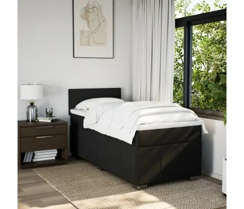 Kontinentaalvoodi Madratsiga, Must, 90X200 cm Kangas