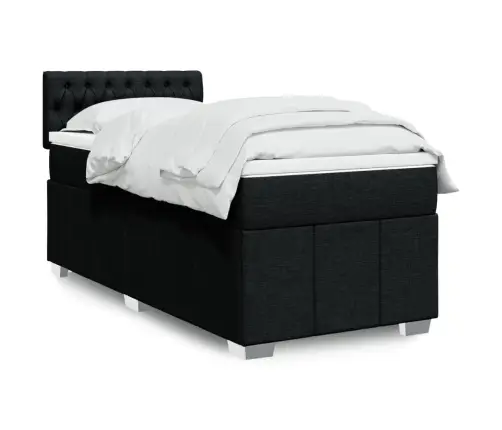 Kontinentaalvoodi Madratsiga, Must, 90X200 cm Kangas