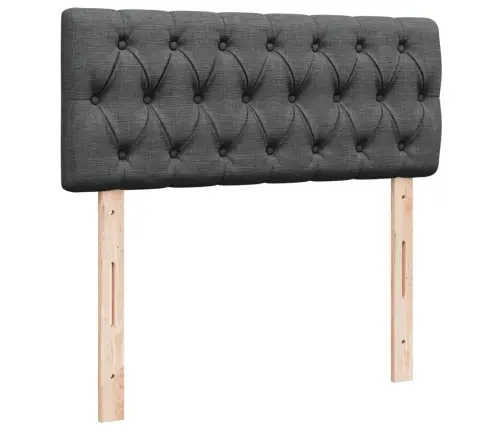 Lova Su Spyruoklėmis Ir Čiužiniu, Pilka, 120X190cm Audinys