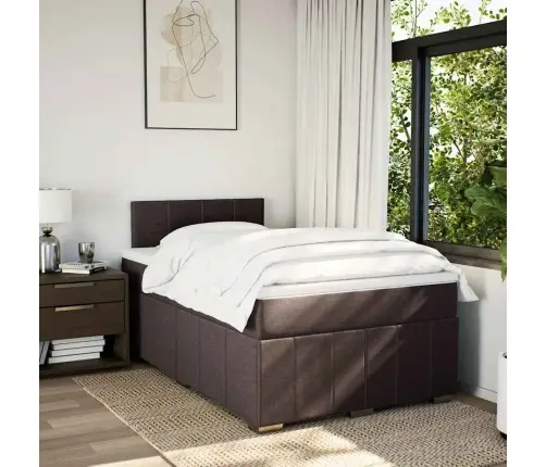 Kontinentaalvoodi Madratsiga, Tumepruun, 120X200 cm Kangas