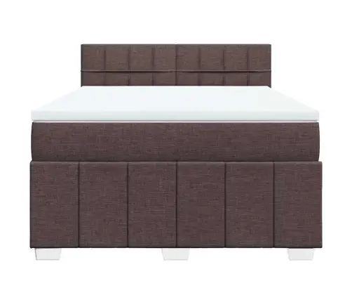 Kontinentaalvoodi Madratsiga, Tumepruun, 140X190 cm Kangas