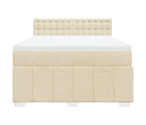 Kontinentaalvoodi Madratsiga, Kreemjas, 140X200 cm Kangas