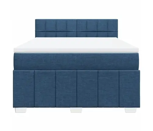 Kontinentaalvoodi Madratsiga, Sinine, 160X200 cm Kangas